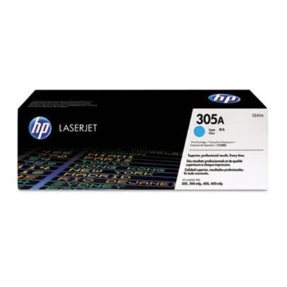 Picture of HP 305A, (CE411A) Cyan Original LaserJet Toner CartridgeHEW-CE411A
