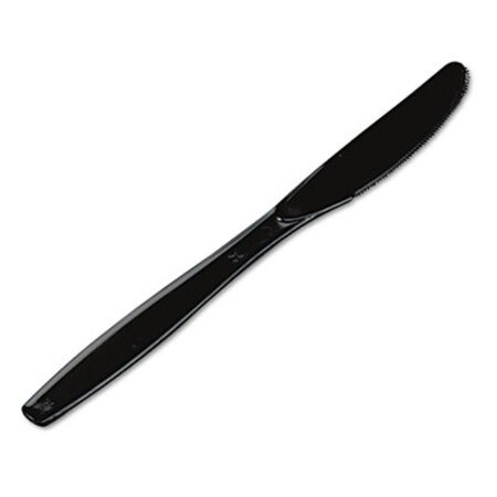 Picture of Plastic Cutlery, Heavyweight Knives, Black, 1,000/CartonDXE-KH517