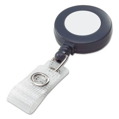 Picture of Badgemates Plastic Retractable Name Badge Reel, 3 ft Extension, Gray, 25/BoxGBC-50573