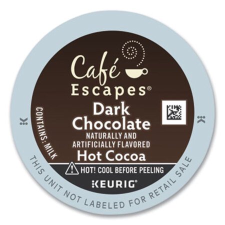 Picture of Café Escapes Dark Chocolate Hot Cocoa K-Cups, 24/BoxGMT-6802