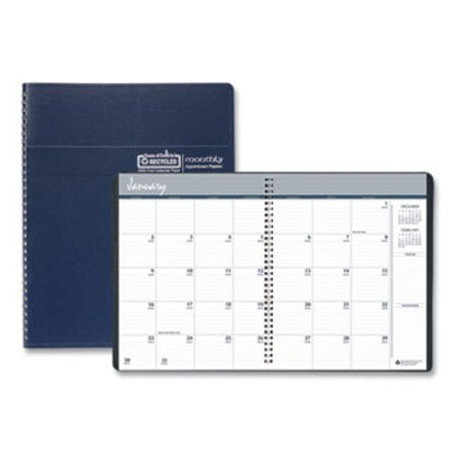 Picture of Recycled Ruled Monthly Planner, 14-Month Dec.-Jan., 11 x 8.5, Blue, 2021-2023HOD-26207