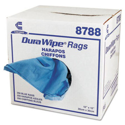Picture of DuraWipe General Purpose Towels, 12 x 12, Blue, 250/CartonCHI-8788