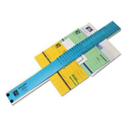 Picture of Plastic Indexed Sorter, 31 Dividers, Alpha/Numeric/Months/Dates/Days, Letter-Size, Blue FrameCLI-30526