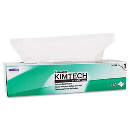 Picture of Kimwipes Delicate Task Wipers, 1-Ply, 16 3/5 x 16 5/8, 140/BoxKCC-34256BX