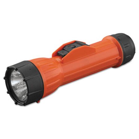 Picture of WorkSAFE Waterproof Flashlight, 2 D Batteries, Orange/BlackBGT-14460