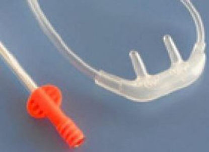 Picture of ETCO2 Nasal Sampling Cannula with O2 Delivery One Nare O2 / One Nare Sampled FilterLine® Adult Straight Prong / NonFlared Tip006912
