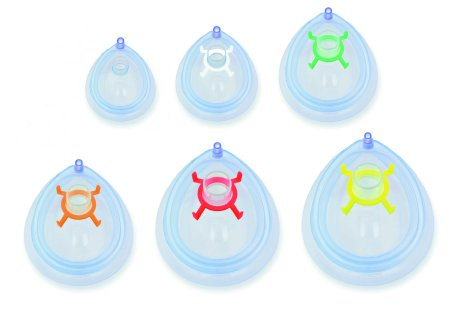 Picture of Anesthesia Mask Venticaire® Tail Valve Style Adult Size 5 Hook Ring038-51-400SFPU