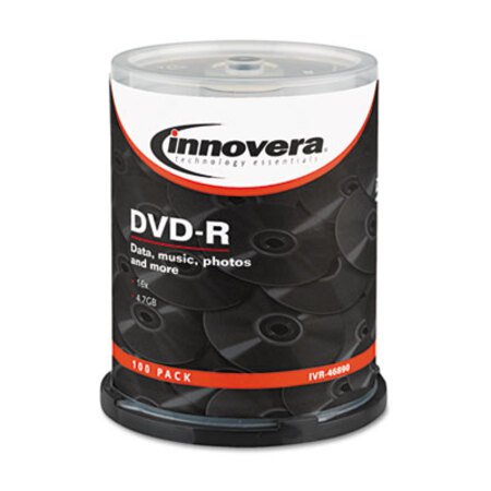 Picture of DVD-R Discs, 4.7GB, 16x, Spindle, Silver, 100/PackIVR-46890