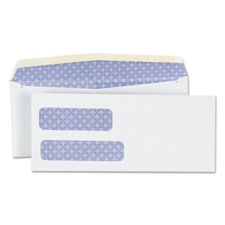 Picture of Double Window Business Envelope, #9, Blade Flap, Gummed Closure, 3.88 x 8.88, White, 500/BoxUNV-36301