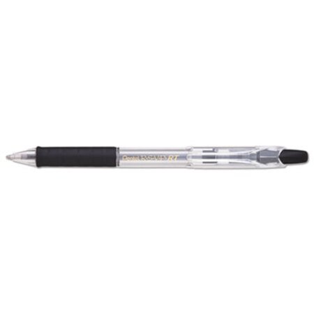 Picture of R.S.V.P. RT Ballpoint Pen, Retractable, Medium 1 mm, Black Ink, Clear Barrel, DozenPEN-BK93A