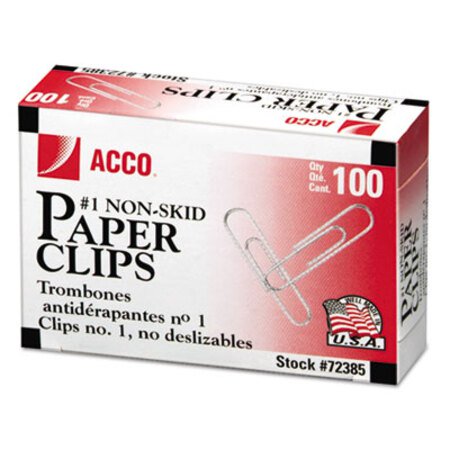 Picture of Paper Clips, Medium (No. 1), Silver, 1,000/PackACC-72385