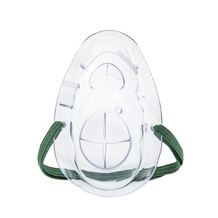 Picture of Oxygen Mask with ETCO2 Monitoring Curaplex POM®  Full Face Style Adult One Size Fits Most Adjustable Head Strap301-0318LT