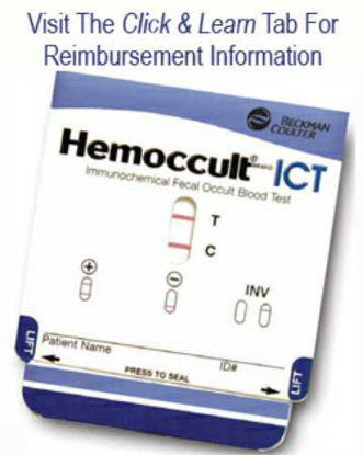 Picture of Rapid Test Kit Hemoccult® ICT Colorectal Cancer Screening Fecal Occult Blood Test (iFOB or FIT) Stool Sample 20 Tests395067A