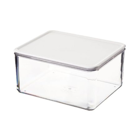 Picture of Utility Box Nalgene™ 4 X 6 X 7-1/2 Inch Clear with White Lid Styrene-acrylonitrile / LDPE 2,000 mL Capacity5700-2000