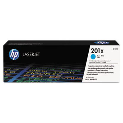 Picture of HP 201X, (CF401X) High-Yield Cyan Original LaserJet Toner CartridgeHEW-CF401X