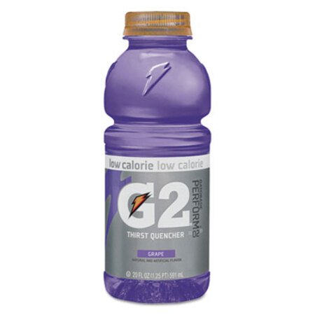 Picture of G2 Perform 02 Low-Calorie Thirst Quencher, Grape, 20 oz Bottle, 24/CartonQKR-04060