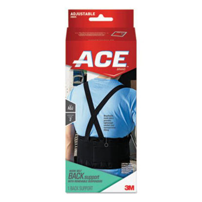 Picture of Work Belt with Removable Suspenders, One Size Fits All, Up to 48" Waist Size, BlackMMM-208605