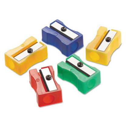 Picture of One-Hole Manual Pencil Sharpeners, 4" x 2" x 1", Assorted Colors, 24/PackACM-15993