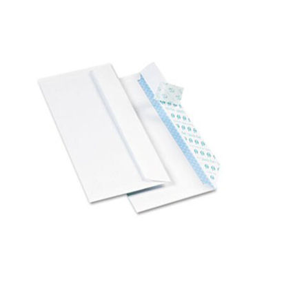 Picture of Redi-Strip Security Tinted Envelope, #10, Commercial Flap, Redi-Strip Closure, 4.13 x 9.5, White, 500/BoxQUA-69122
