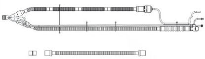 Picture of LTV Series Ventilator Circuit Corrugated Tube 66 Inch Tube Single Limb Adult Without Bag Single Patient Use15090-103