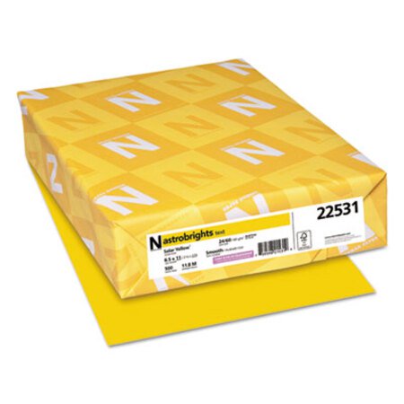 Picture of Color Paper, 24 lb, 8.5 x 11, Solar Yellow, 500/ReamWAU-22531