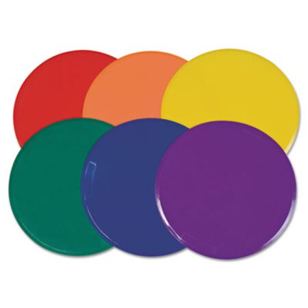 Picture of Poly Spot Marker Set, 9" Disks, Assorted Colors, 6/SetCSI-MSPSET