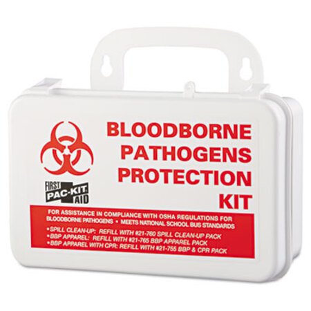 Picture of Small Industrial Bloodborne Pathogen Kit, Plastic Case, 4.5"H x 7.5"W x 2.75"DPKT-3060
