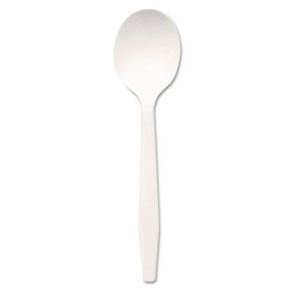 Picture of Plastic Cutlery, Mediumweight Soup Spoons, White, 1,000/CartonDXE-PSM21