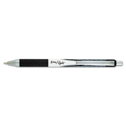 Picture of Z-Grip Flight Ballpoint Pen, Retractable, Bold 1.2 mm, Black Ink, White Barrel, DozenZEB-21910