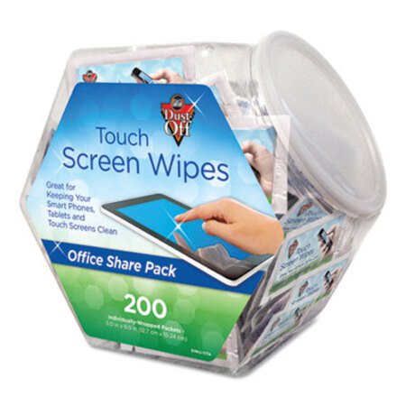 Picture of Touch Screen Wipes, 5 x 6, 200 Individual Foil PacketsFAL-DMHJ