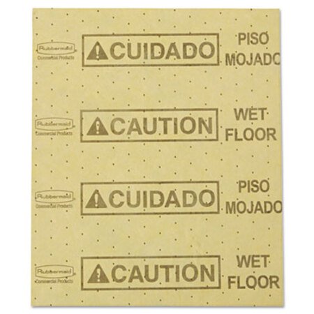 Picture of Over-the-Spill Pad, "Caution Wet Floor", Yellow, 16 1/2" x 20", 22 Sheets/PadRCP-4252YEL