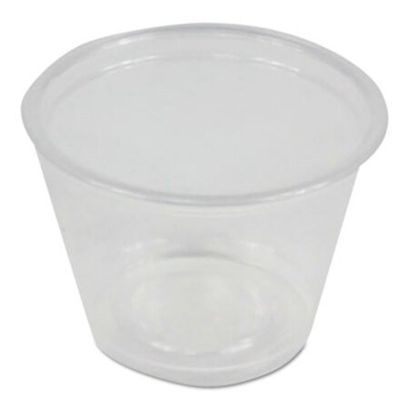 Picture of Soufflé/Portion Cups, 1 oz, Polypropylene, Clear, 20 Cups/Sleeve, 125 Sleeves/CartonBWK-PRTN1TS