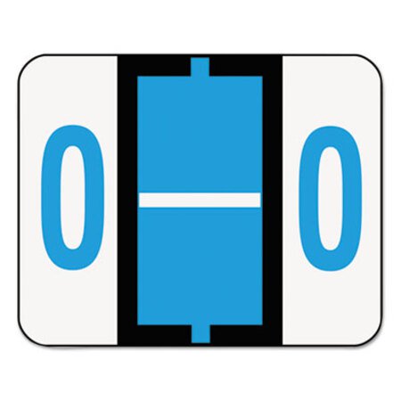 Picture of A-Z Color-Coded End Tab Filing Labels, O, 1 x 1.25, White, 500/RollSMD-67085