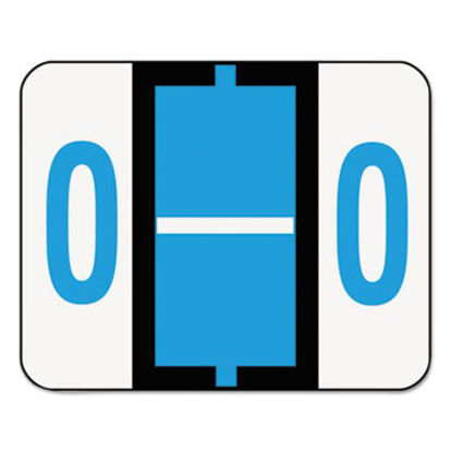 Picture of A-Z Color-Coded End Tab Filing Labels, O, 1 x 1.25, White, 500/RollSMD-67085