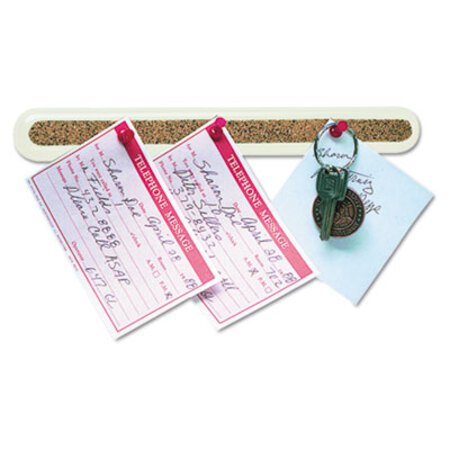 Picture of Bulletin Bar II Natural Cork Bulletin, 18 x 1 1/2, Brown, Putty FrameQRT-23502