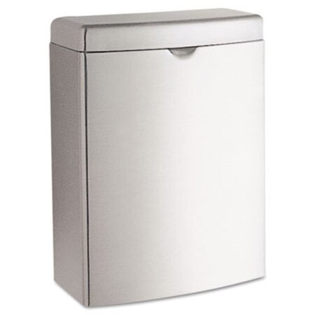 Picture of Contura Sanitary Napkin Receptacle, Rectangular, 1 gal, Stainless SteelBOB-270