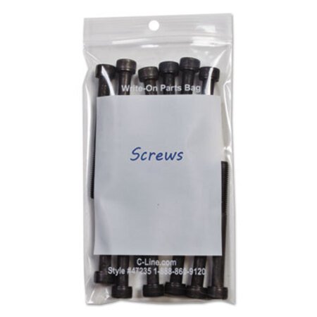 Picture of Write-On Poly Bags, 2 mil, 3" x 5", Clear, 1,000/CartonCLI-47235