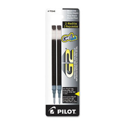 Picture of Refill for Pilot Gel Pens, Fine Point, Black Ink, 2/PackPIL-77240