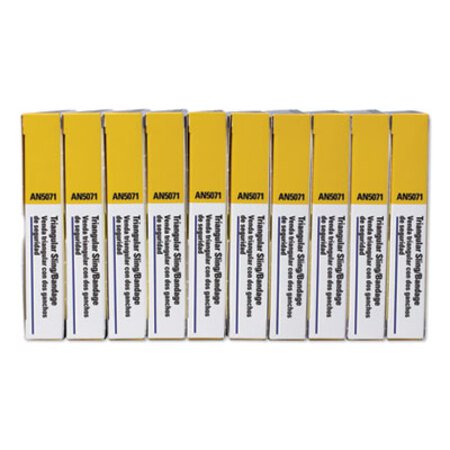 Picture of First-Aid Refill Sling/Tourniquet Triangular Bandages, 40" x 40" x 56", 10/PackFAO-AN5071