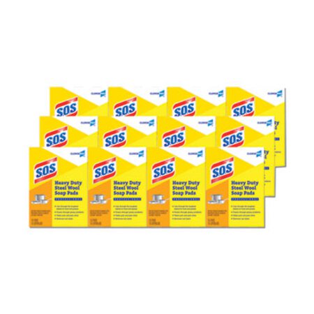 Picture of Steel Wool Soap Pad, 15 Pads/Box, 12 Boxes/CartonCLO-88320CT