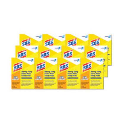 Picture of Steel Wool Soap Pad, 15 Pads/Box, 12 Boxes/CartonCLO-88320CT