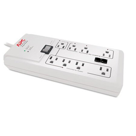 Picture of Home/Office SurgeArrest Protector, 8 Outlets, 6 ft Cord, 2030 Joules, WhiteAPW-P8GT