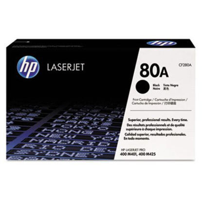 Picture of HP 80A, (CF280A) Black Original LaserJet Toner CartridgeHEW-CF280A