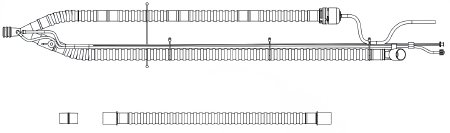 Picture of LTV Series Ventilator Circuit Corrugated Tube 66 Inch Tube Single Limb Adult Without Bag Single Patient Use15090-101