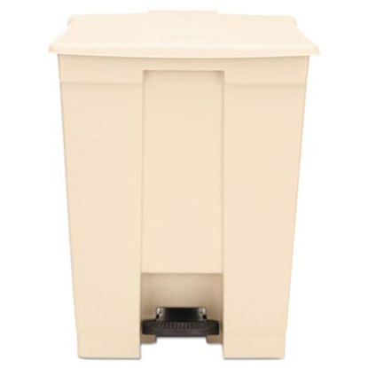 Picture of Step-On Receptacle, Rectangular, Polyethylene, 18 gal, BeigeRCP-614500BG