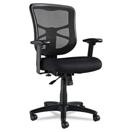 Picture of Alera Elusion Series Mesh Mid-Back Swivel/Tilt Chair, Supports Up to 275 lb, 17.9" to 21.8" Seat Height, BlackALE-EL42BME10B