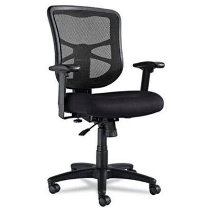 Picture of Alera Elusion Series Mesh Mid-Back Swivel/Tilt Chair, Supports Up to 275 lb, 17.9" to 21.8" Seat Height, BlackALE-EL42BME10B