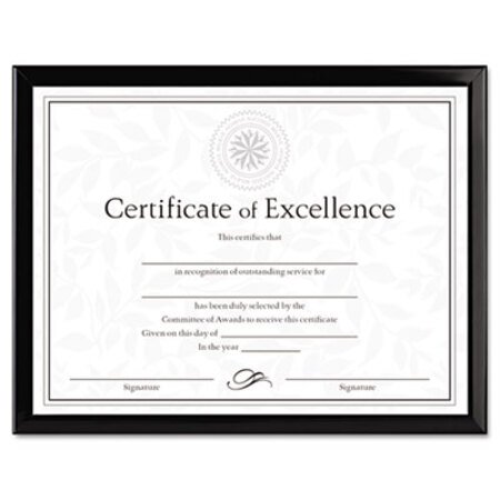 Picture of Value U-Channel Document Frame w/Certificates, 8 1/2 x 11, BlackDAX-N17000N