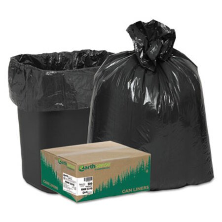 Picture of Linear Low Density Recycled Can Liners, 16 gal, 0.85 mil, 24" x 33", Black, 500/CartonWBI-RNW3310