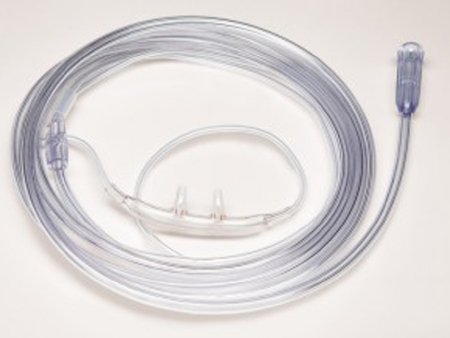 Picture of ETCO2 Nasal Sampling Cannula with O2 Delivery High Flow Delivery Salter-Style® Quiet Adult Curved Prong / NonFlared Tip1600Q-7-50